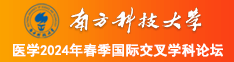 女生被操的视频网站在线观看南方科技大学医学2024年春季国际交叉学科论坛